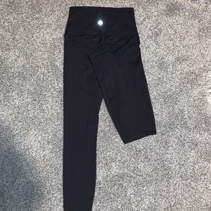 LULULEMON Black Wunder Under Full Length Size 4